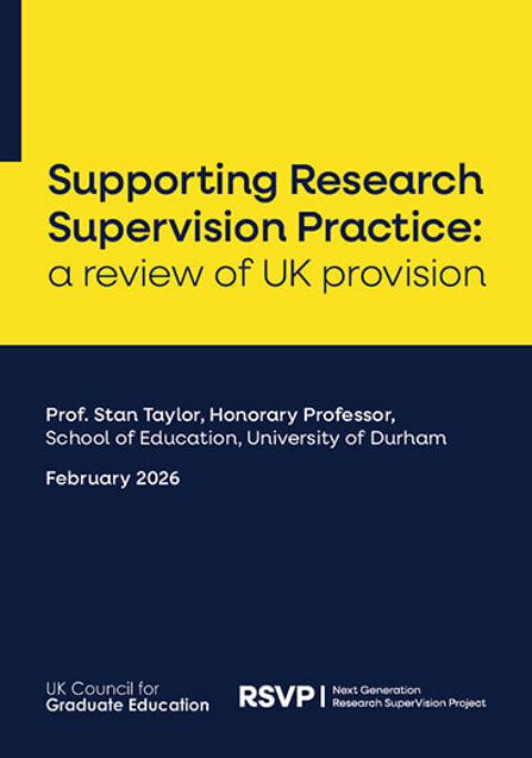Cover image of: Supporting Research Supervision Practice: a review of UK provision
